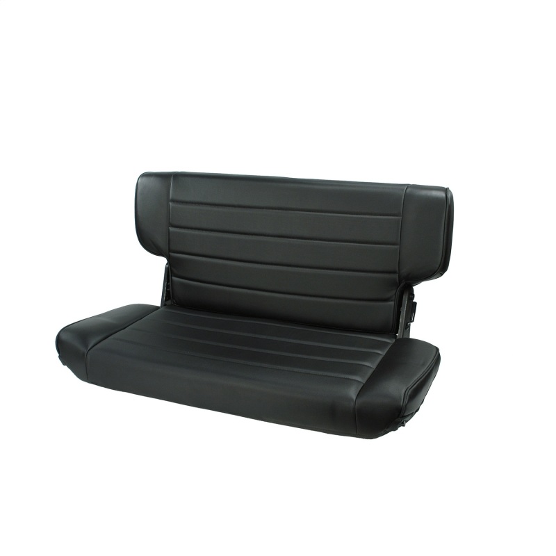 Jeep Wrangler Fold and Tumble Rear Seat - Rugged Ridge - Fold & Tumble - Black Denim - `97-`02